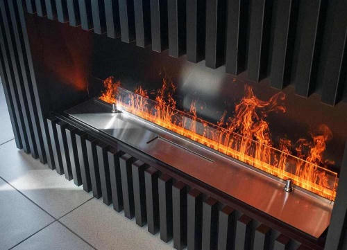 Электроочаг Schönes Feuer 3D FireLine 1000 со стальной крышкой в Мытищах