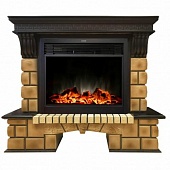 Каминокомплект Real Flame Stone Brick (античный дуб)+Moonblaze Lux S BL